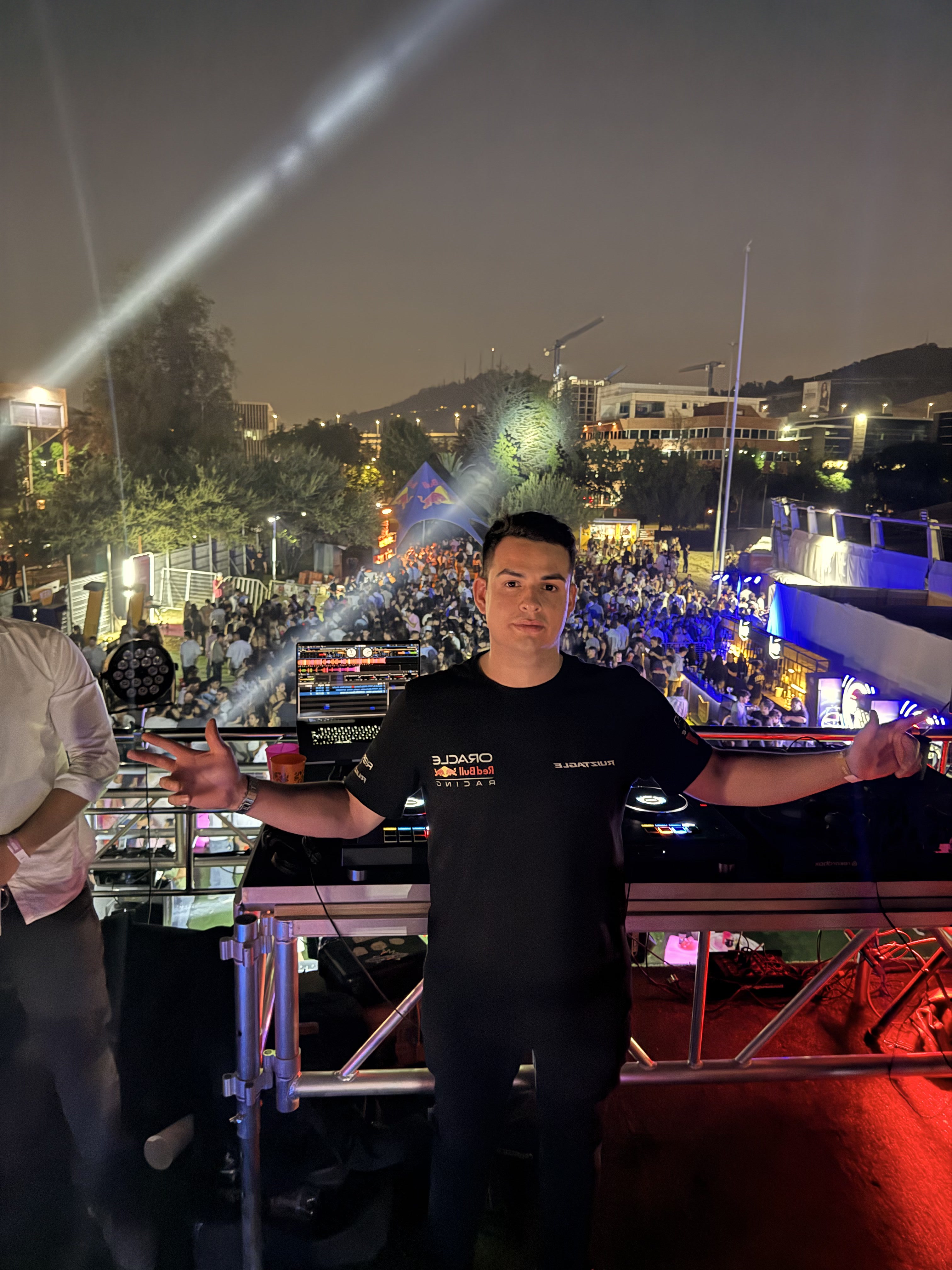 RUIZTAGLE at festival booth — Red Bull